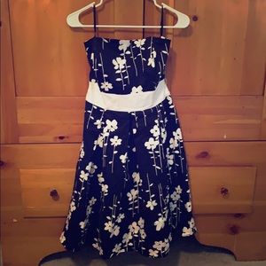 Tube top floral dress